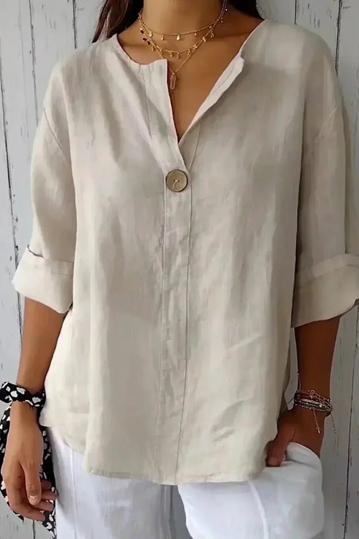 Karen Bartels | Relaxed V-Neck Blouse