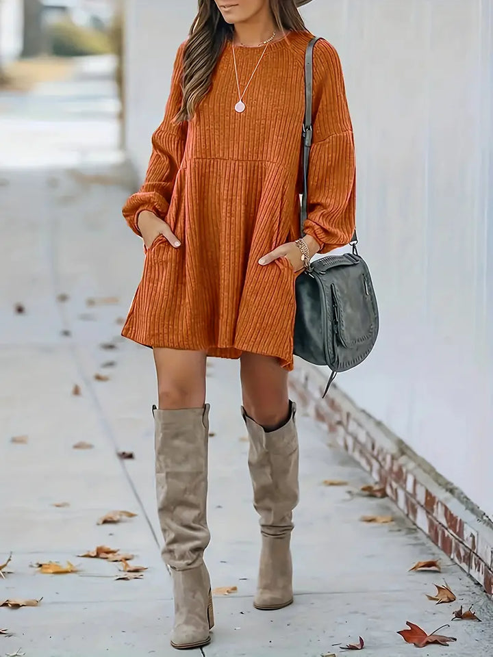 Casual Winter Mini Dress for Women