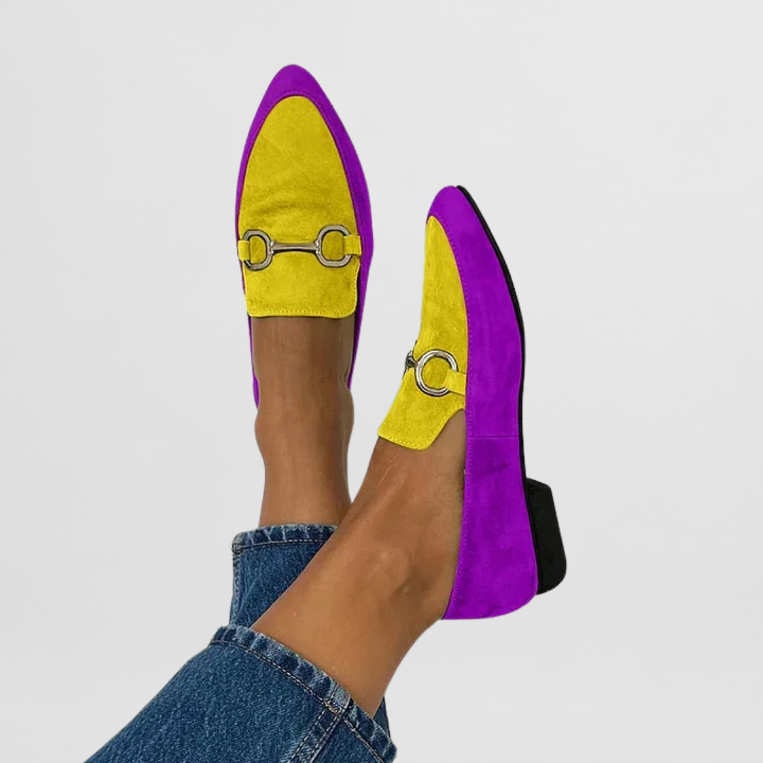 Lorette | Colorful and elegant boho loafers
