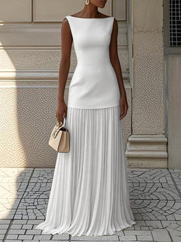JULIET – TIMELESS ELEGANCE SLEEVELESS MAXI DRESS