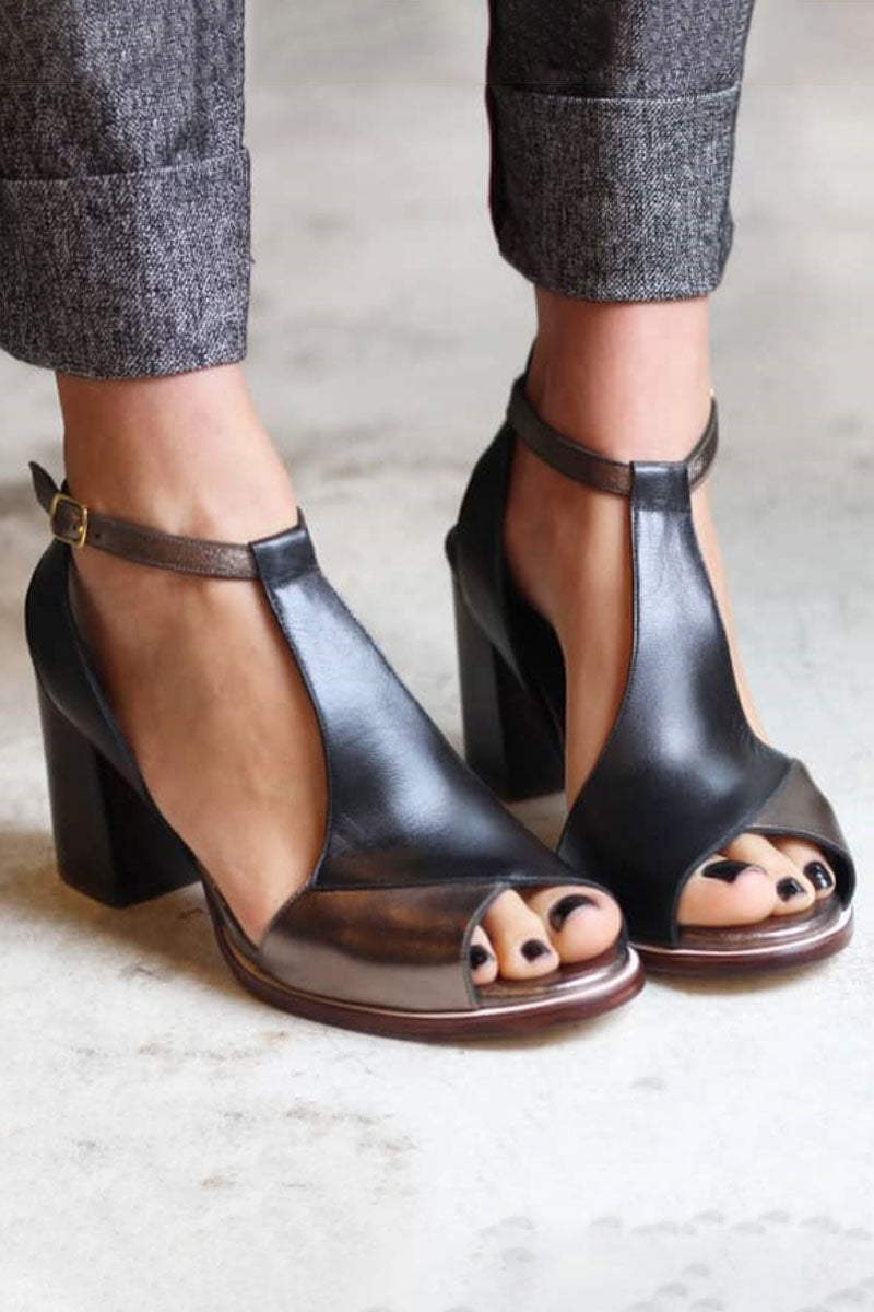 EVERLY – ELEGANT T-STRAP BLOCK HEEL