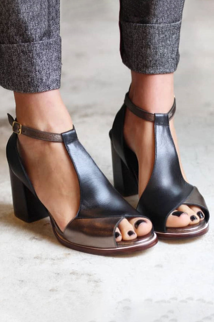 EVERLY – ELEGANT T-STRAP BLOCK HEEL