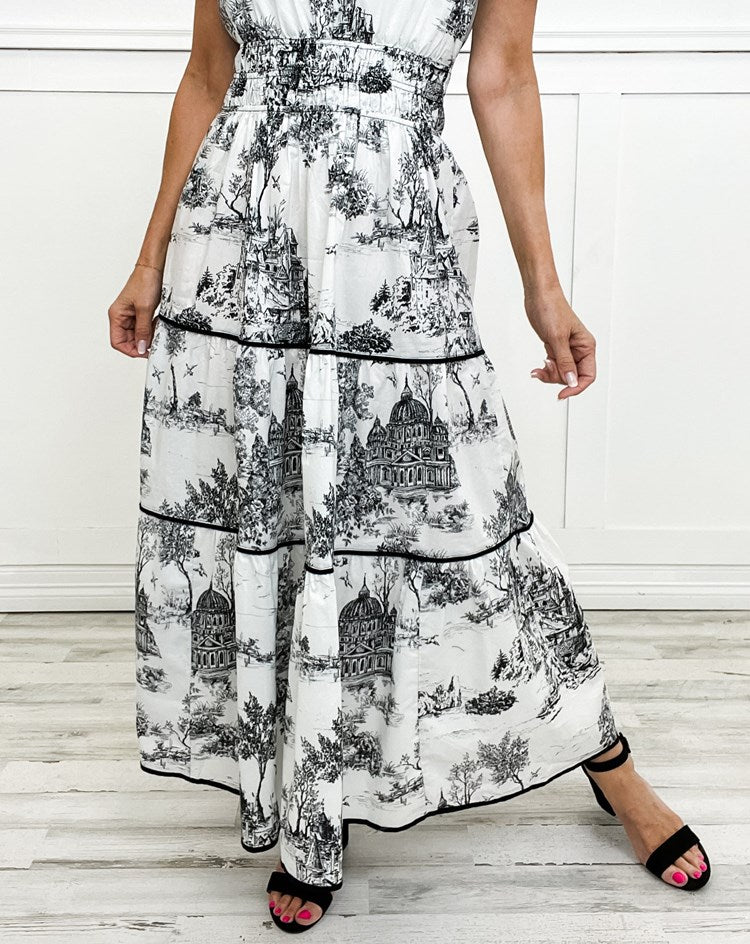 Eliza | Classic Toile Maxi