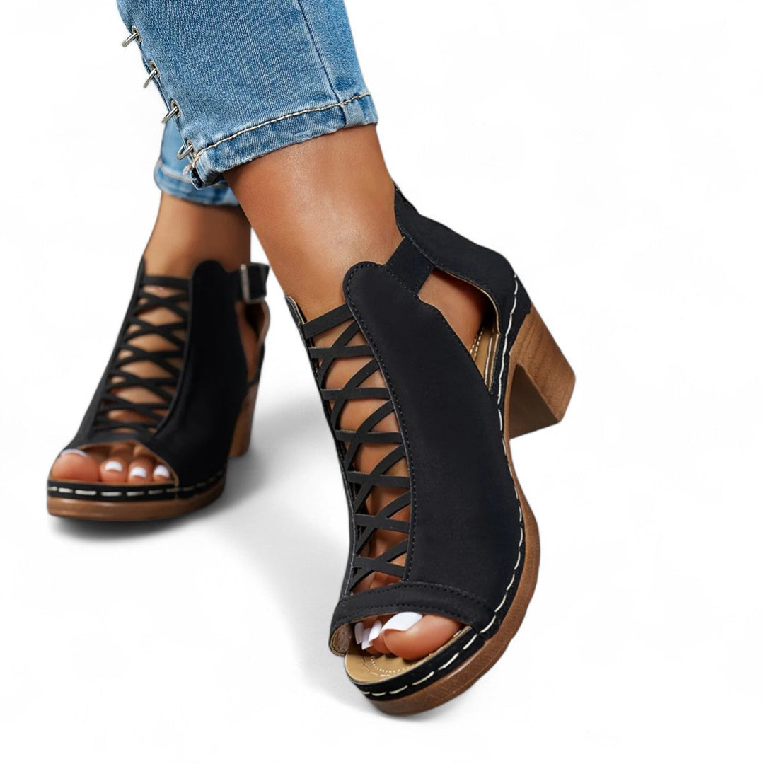 Nessa™ Lattice-Heel Sandals