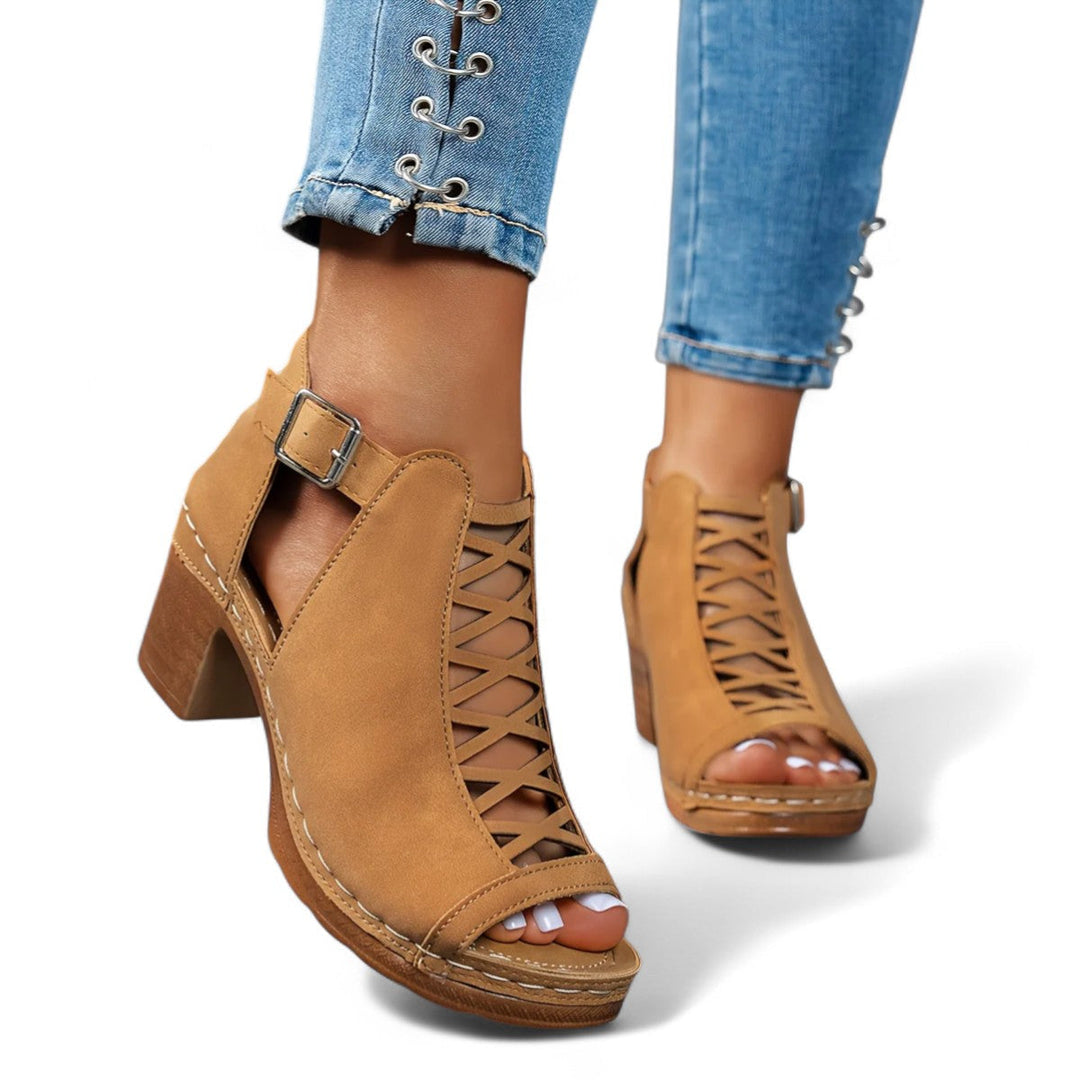 Nessa™ Lattice-Heel Sandals