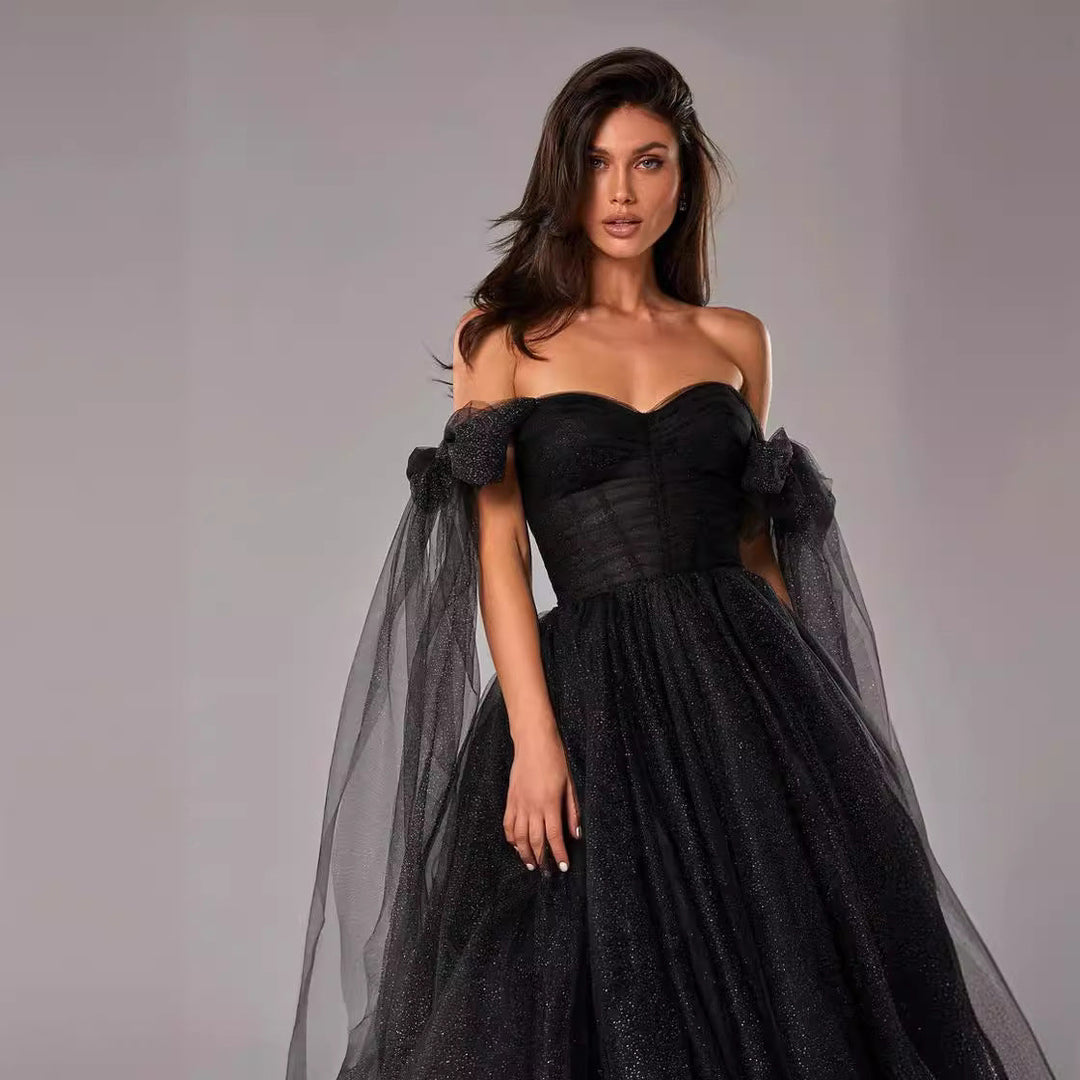 Elegant A-Line Cocktail Dress with Sheer Overlay