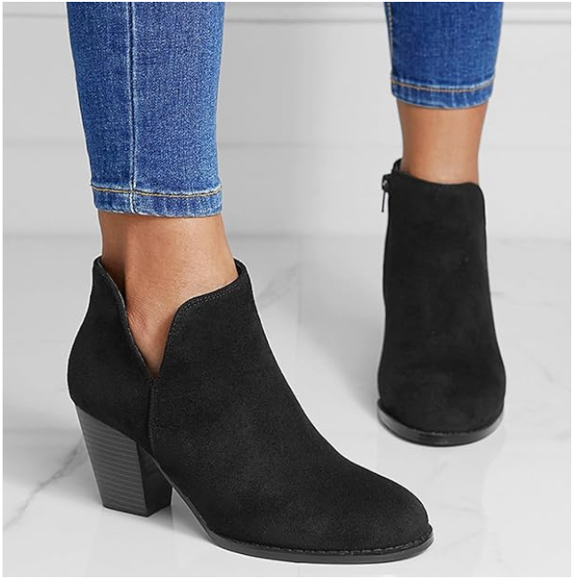 Hailey | Pointed Ankle Boot With Premium Effect