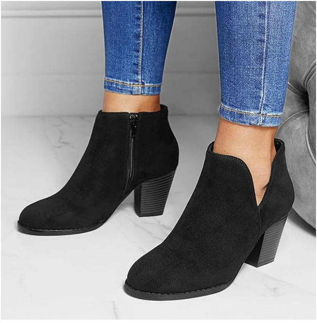 Hailey | Pointed Ankle Boot With Premium Effect