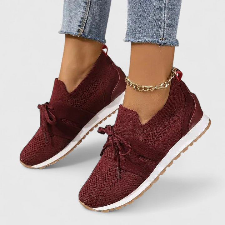 HAZEL – BREEZY LACE-UP SNEAKERS