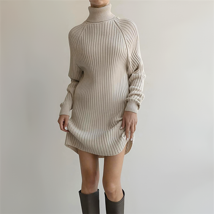 Women's Ribbed Knit Bodycon Sweater Dress