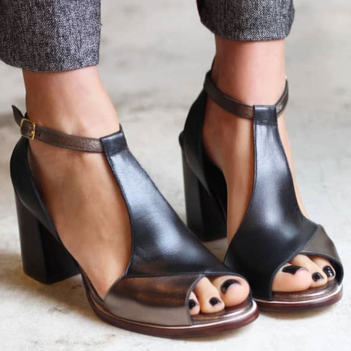 EVERLY – ELEGANT T-STRAP BLOCK HEEL