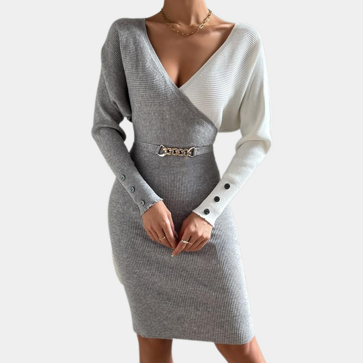 Elegant Knitted Dress for Winter Styling