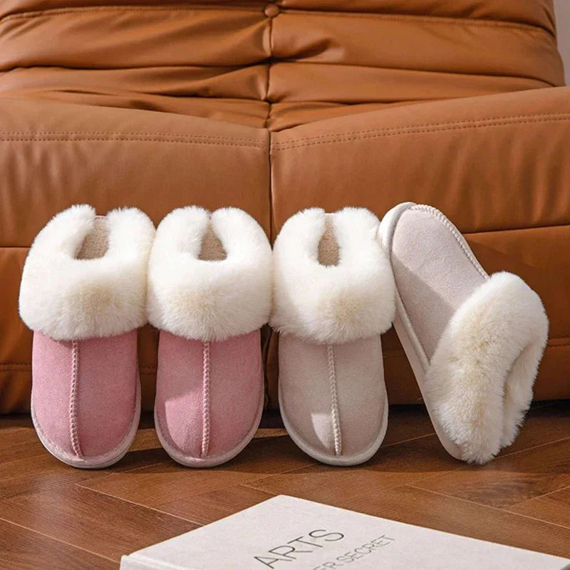 Chioma - Non Slip Fur Slippers For Winter