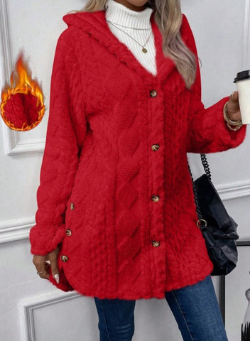 Chateau Elise™   | Plush Hooded Cardigan