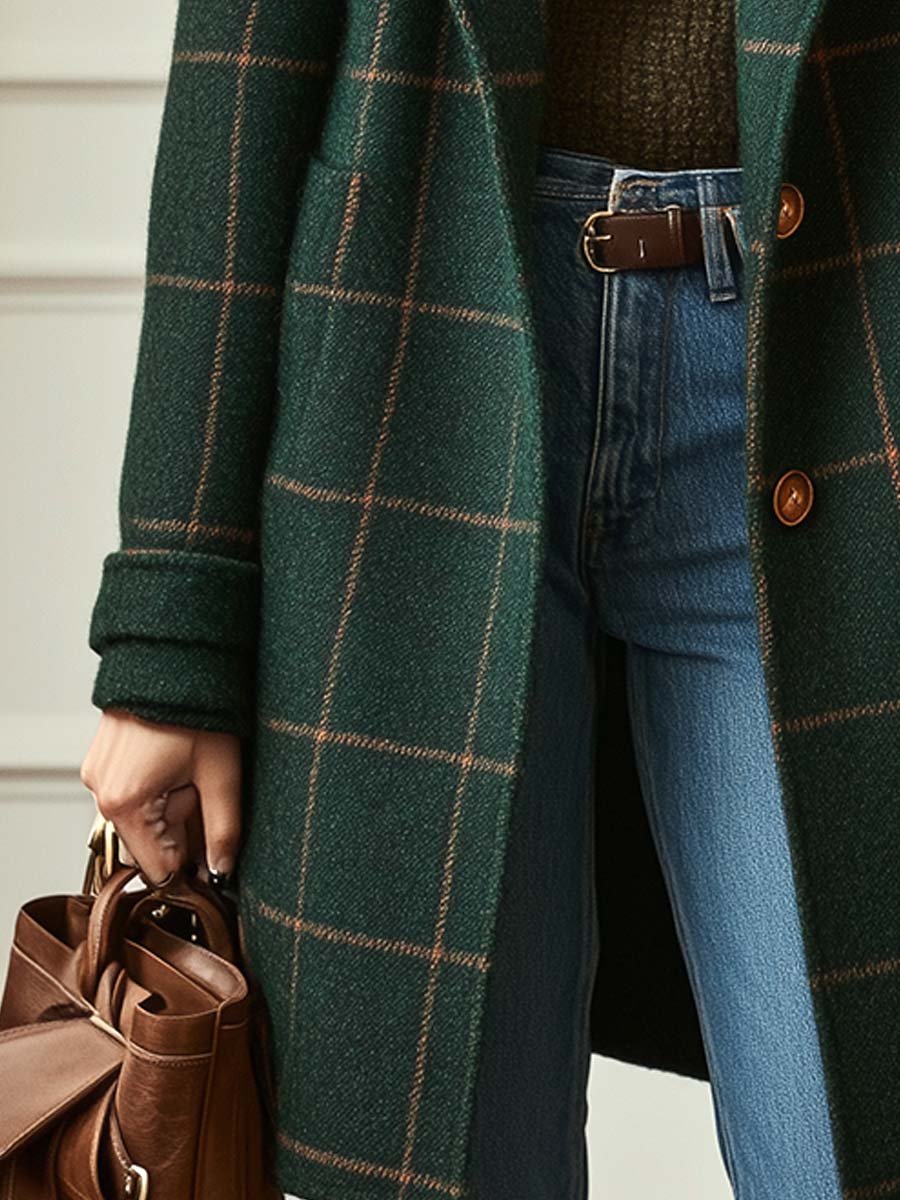 Catherine | Classic Plaid Coat